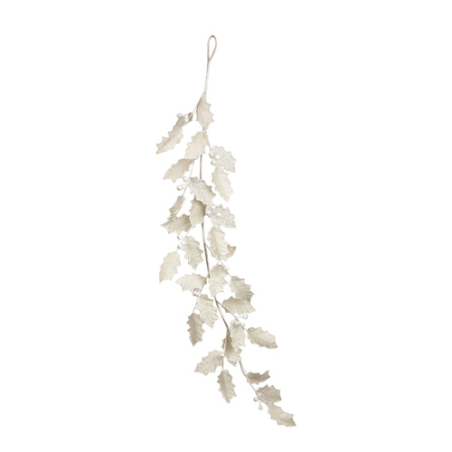 Pearl White Leaf Garland