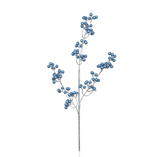 Blue Denim Glitter Berry Stem