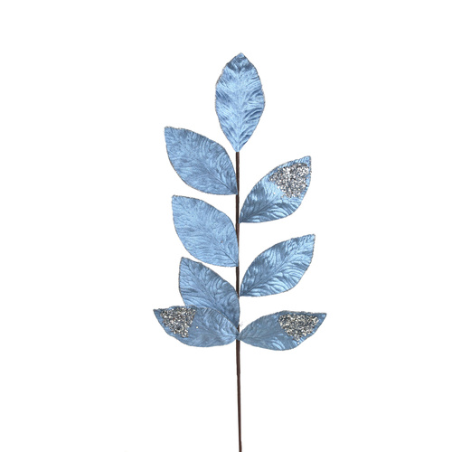 Cerulean Blue Velvet Leaf Stem