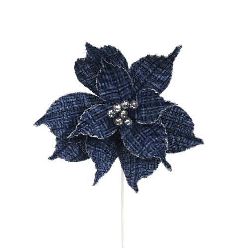Blue Tweed Poinsettia
