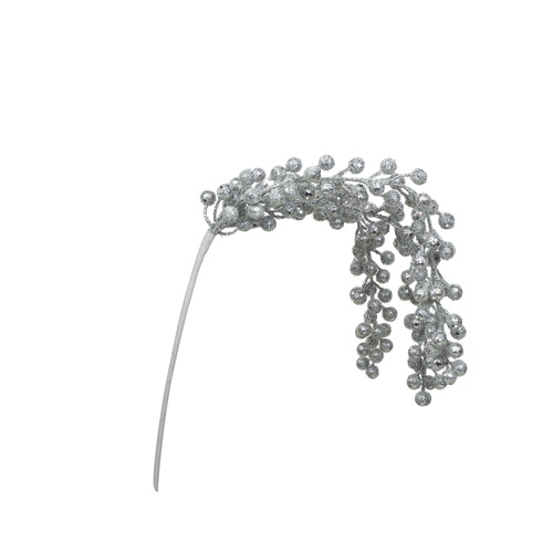 Silver Frosted Drop