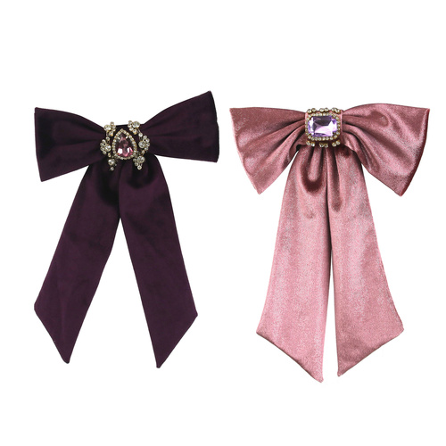 Velvet Bows Plum, Purple