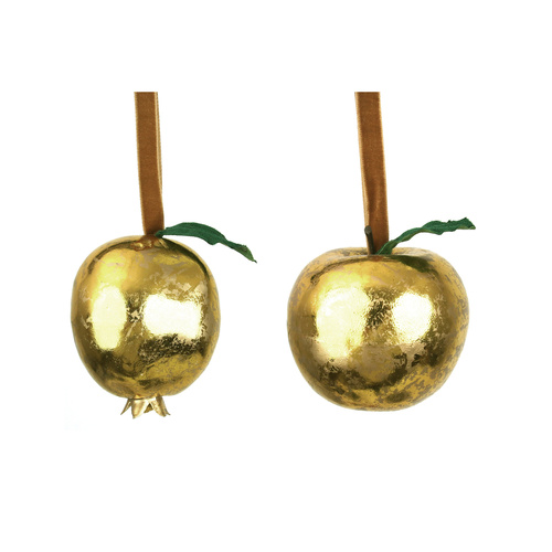 Antique Gold Apple & Pomegranate