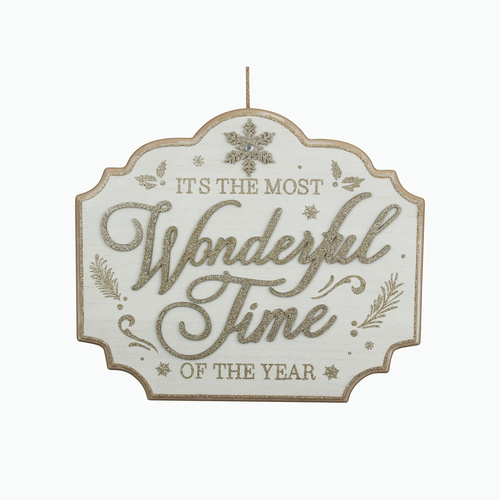 Wonderful Time Of The Year Wall Sign