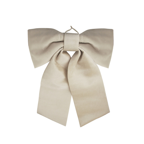 Jumbo Ivory Velvet Bow