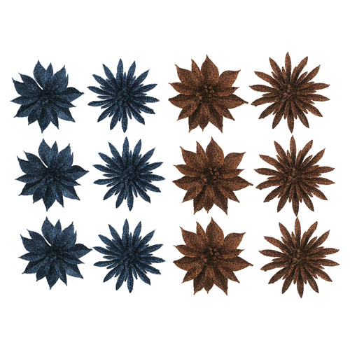 Festive Royal Glitter Flowers
