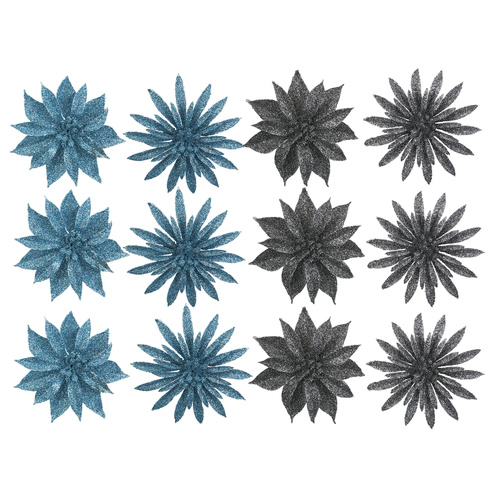Festive Royal Glitter Flowers