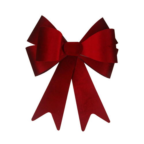 Double Layered Red Velvet Bow