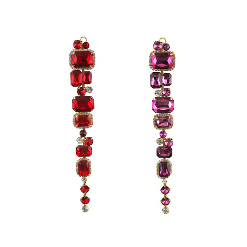 Ruby & Amethyst Diamonte Hanging Decoration