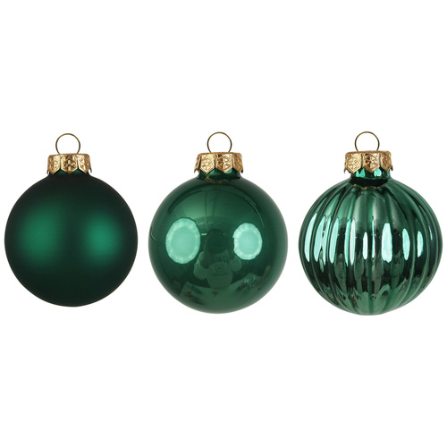 Emerald Glass Baubles