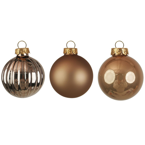 Rose Gold Glass Baubles