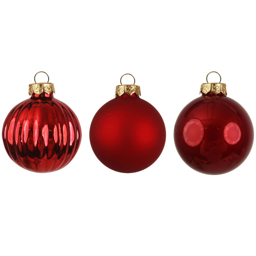 Red Glass Baubles