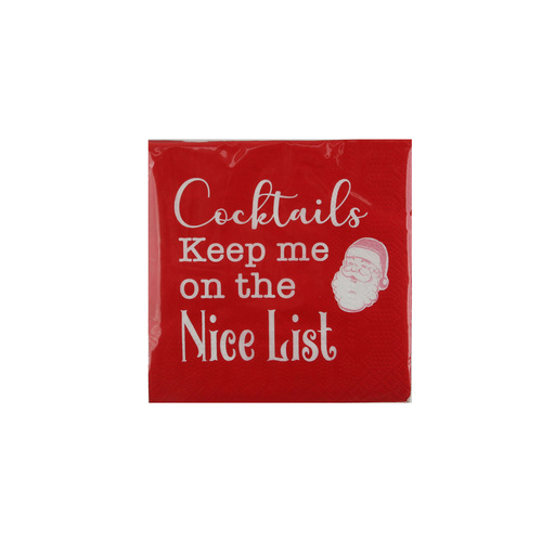 Christmas Cocktail Napkins