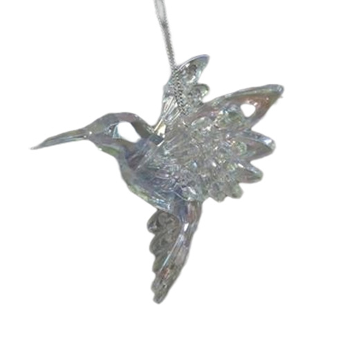 Clear Hummingbird Ornament