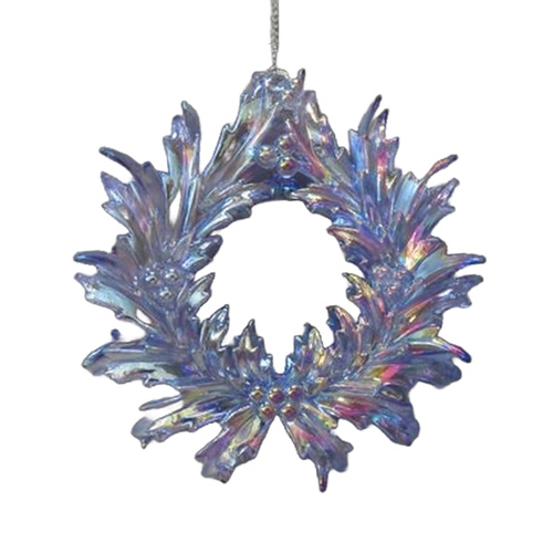 Irridescent Mauve Wreath Ornament