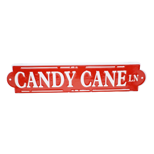 Candy Cane Lane Sign