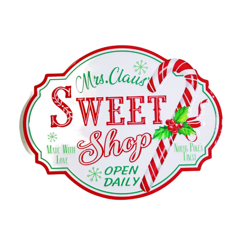 Mrs Claus Sweet Shop Sign