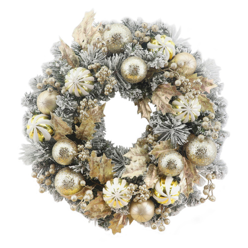 Champagne Decorated Wreath