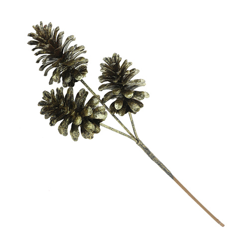 Pine Cone Spray Brown/Gold