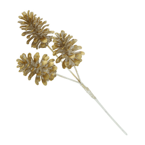 Pine Cone Spray Gold