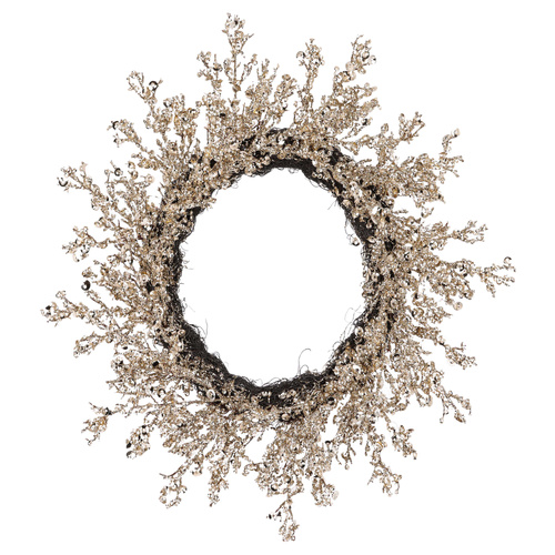 Champagne Ice Glitter Wreath