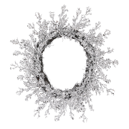 Silver Ice Glitter Wreath