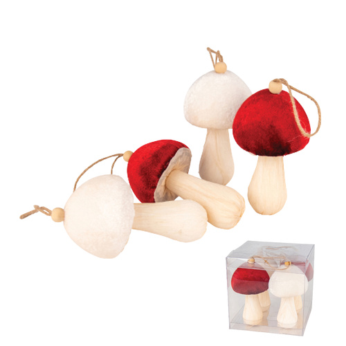 Mushroom Ornament Set