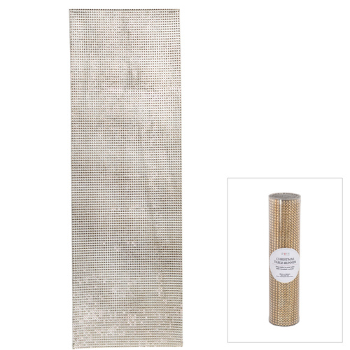 Champagne Diamonte Table Runner