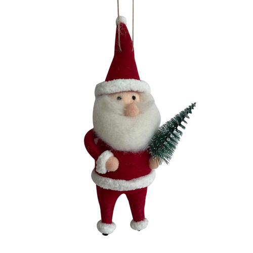 Woolen Santa Ornament