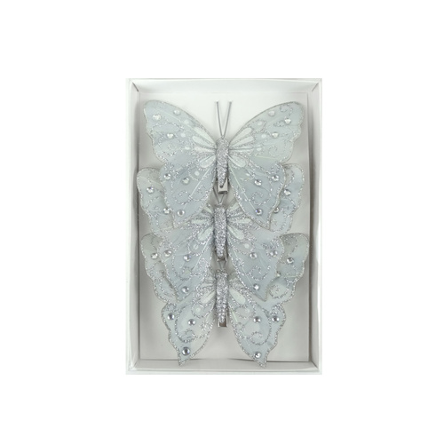 Feather Butterfly Silver