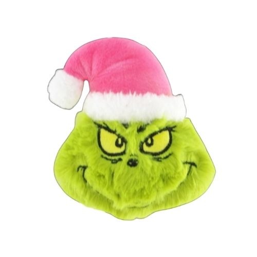 Grinch Plush Head w/ Pink Hat