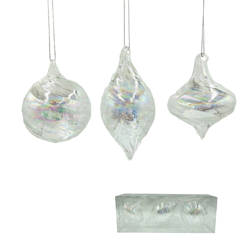 Irridescent Bauble Set
