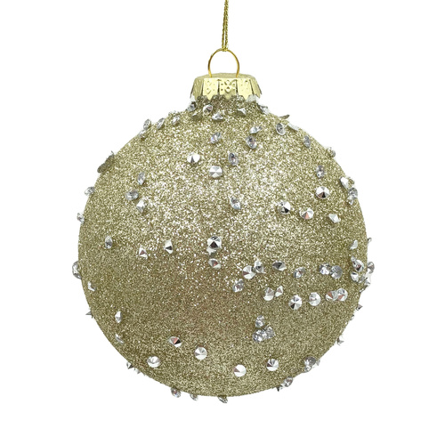 Champagne Dotted Bauble