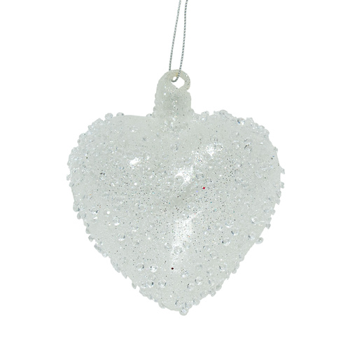 White Heart Decoration