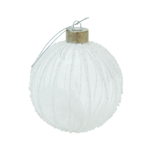 Clear White Bauble