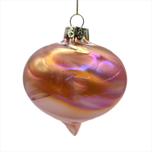 Coral Pearl Onion Ornament