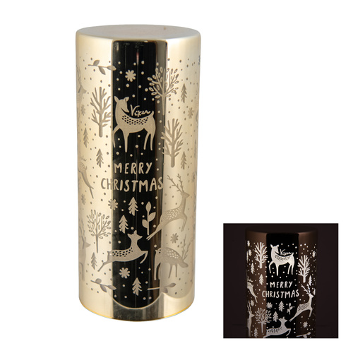 Light Up Xmas Pillar Lge
