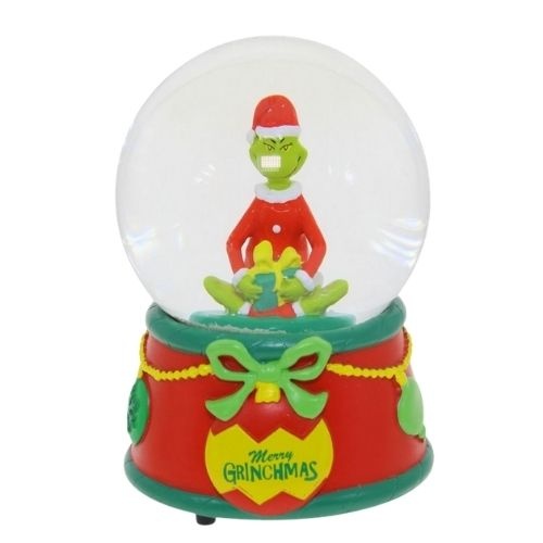 Grinch w/Gift SnowGlobe