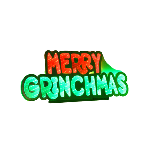 Merry Grinchmas WordArt | Infinity Light