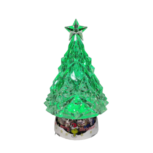 Grinch Water Glitter Tree | Silver