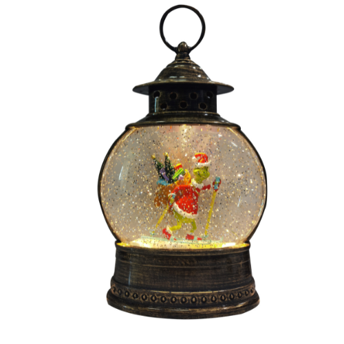 Dr Seuss Grinch Skiing Lantern