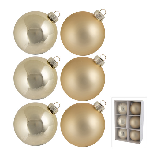 Champagne Bauble Set