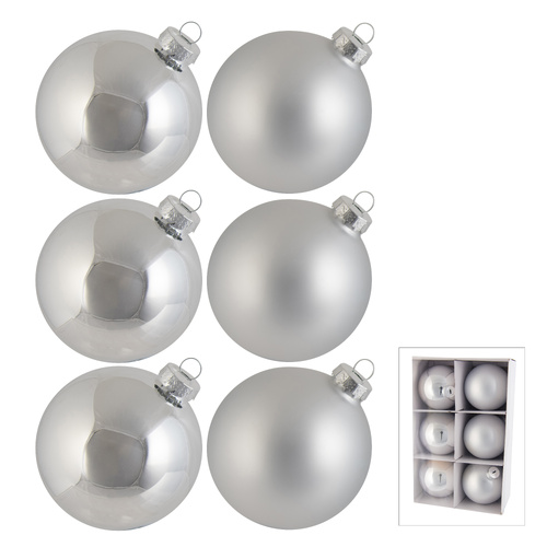 Silver Bauble Set