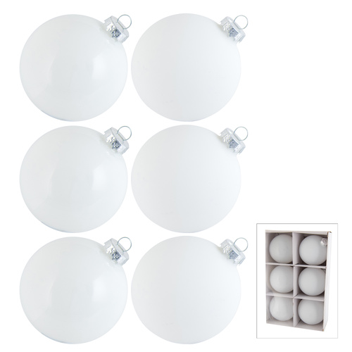 White Bauble Set