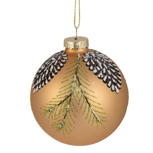 Copper Bauble w/ Pine Cone