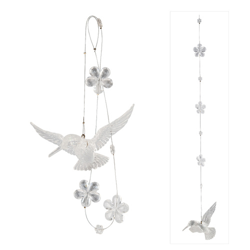 Crystal Irridescent Bird Drop Ornament