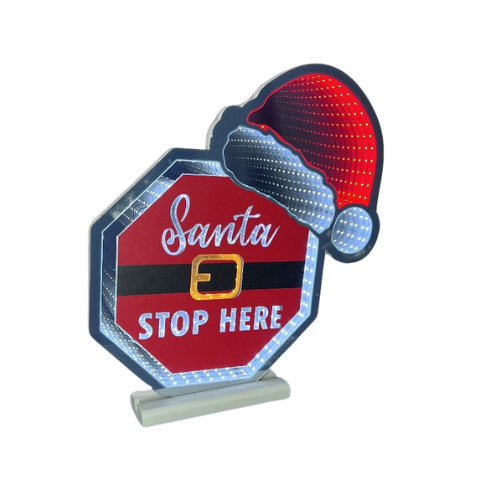 Santa Stop Here | Infinity Light