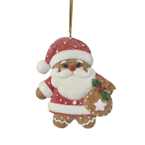 GingerBread Santa Hanging Ornament