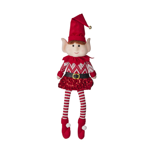Sitting Sequined Elf 