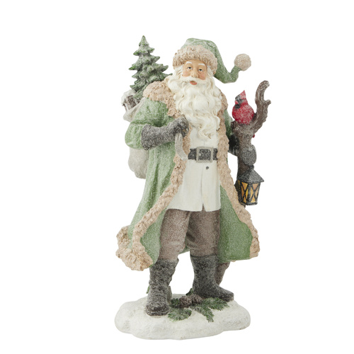 Santa w/Sack and Cardinal